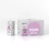 Boxed B5000 vape bottle in blueberry razz flavor with cartoon character on pink-purple packaging (front view)