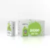 Packaging image of two IGET B5000 product boxes: a small white box and a larger green-splashed box featuring a green bottle illustration and 'B5000 Double Apple Ice' text, on a white background.
