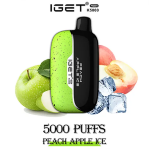 Buy IGET Moon 5000 Peach Apple ICE | Icy Fruit Disposable Australia - IGET Vapes Shop Australia