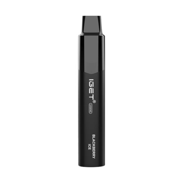 Nicotine Free Iget Legend 4000 Puffs Iget Vapes Shop Oz Blackberryiceigetlegend600x6001jpg Iget Vapes Shop Oz Nicotine Free Iget Legend 4000 Puffs - Black Disposable Vape Pen Standing Upright with a Flat Mouthpiece, Branding Reads Iget and Flavor Blackberry Ice - Iget Vapes Shop Oz