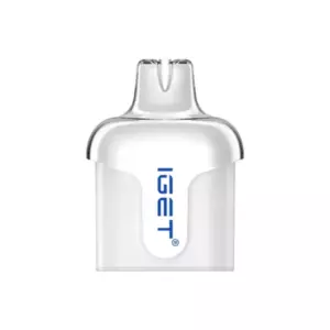 Blueberry Berry – Iget Halo Pod 3000 Puffs - Clear Vape Pod Cartridge with a Blue Iget Logo on the Front. - Iget Vapes Shop Oz