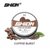 Watermelon Ice – Iget Flare B10000 Puffs - Round Tin Labeled Shicon Coffee Burst with 'x2' Above, Surrounded by Coffee Beans and a Green Leaf; Bold Coffee-themed Branding Visible. - Iget Vapes Shop Oz