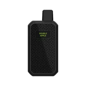 Double Apple – Iget Star L7000 - Black Rectangular Vape Device with a Honeycomb Pattern and a Small Display Reading 'double Apple' at the Top. - Iget Vapes Shop Oz