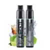 Mint Ice – Iget Hot 5500 Puffs - Two Dark Gray Disposable Vape Devices Standing Side by Side with Lime and Ice in the Background, One Labeled Hot L5500 and the Other Feelm Coilime Ice (ice). - Iget Vapes Shop Oz