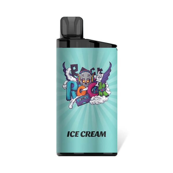 Nicotine Free Iget Bar 3500 Puffs Iget Vapes Shop Oz Nicotinefreeigetbar3500puffsicecream600x6001jpg Iget Vapes Shop Oz Nicotine Free Iget Bar 3500 Puffs - Vape Device with Teal Label Featuring a Winged Skull Logo and 'ice Cream' Text at the Bottom. - Iget Vapes Shop Oz
