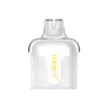 Clear vape pod with a white body and a yellow IGET logo on the front.