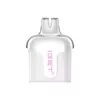 Spearmint – Iget Halo Pod 3000 Puffs - White Vape Pod Cartridge with Pink Iget Logo on a White Background, Front View. - Iget Vapes Shop Oz