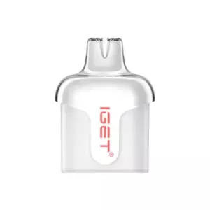 Watermelon – Iget Halo Pod 3000 Puffs - White Pod Cartridge with Red Get Branding, Shown Front-facing Against a White Background, Neutral Product Image. - Iget Vapes Shop Oz