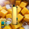 Alibarbar Pro 12000 Ice Adjust Strawberry Watermelon Iget Vapes Shop Oz Mangopng Iget Vapes Shop Oz Alibarbar Pro 12000 Ice Adjust Strawberry Watermelon - Gold Mango Vape Pod Device Standing Upright Among Yellow Cheese Cubes and Ice, Highlighting Adjustable Ice Control Indicators and Battery Readout. - Iget Vapes Shop Oz