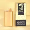 Pandora 7000 Iget Vapes Shop Oz Shopalibarbarvape64webp Iget Vapes Shop Oz Pandora 7000 - Gold Perfume Bottle Next to a Gold Geometric-patterned Box Labeled 'ali Barbar' with 'blackberry Ice'; Box Includes a 'warning: 21+ Only' Message. - Iget Vapes Shop Oz