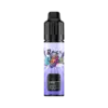 Iget Bar Plus S3 Kit Black Forest - Vape Pen with Purple Cartoon Label, Black Mouthpiece, and Digital Readout Showing 0.0 Against a Lavender Background on Black Space. - Iget Vapes Shop Oz