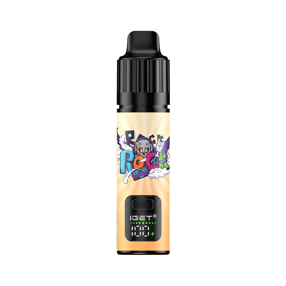 Iget Bar Plus S3 Kit Mango Ice Iget Vapes Shop Oz Igetbarpluss3kitmangoicewebp Iget Vapes Shop Oz Iget Bar Plus S3 Kit Mango Ice - E-liquid Bottle with a Colorful Cartoon Label and a Small Digital Display on the Lower Part of the Bottle - Iget Vapes Shop Oz
